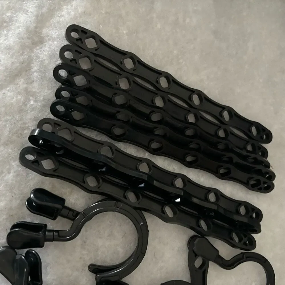 9 Six Hole Space Saver 9 1/2” Plastic Hangers